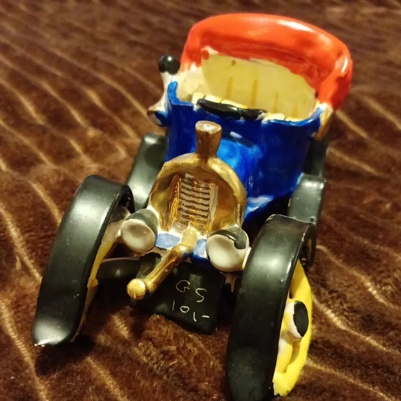 Vintage Capodimonte Ceramic Old Car Buick from Italy Hand Painted - Picture 7 of 9